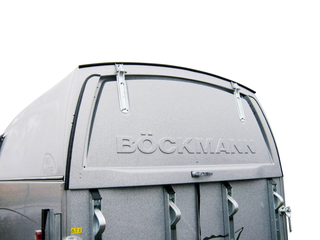 Polyesterheckklappe abschließbar für die Böckmann Pferdeanhänger.