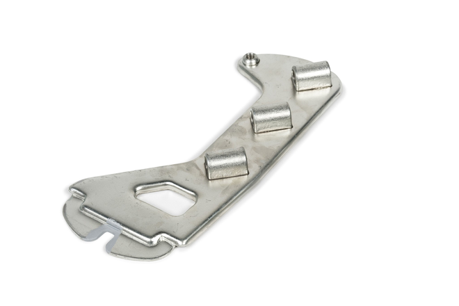 Boxenstangenträger für Multi Safe System (MSS) – sichere Entriegelung von außen, individuell höhenverstellbar für Böckmann Pferdeanhänger.