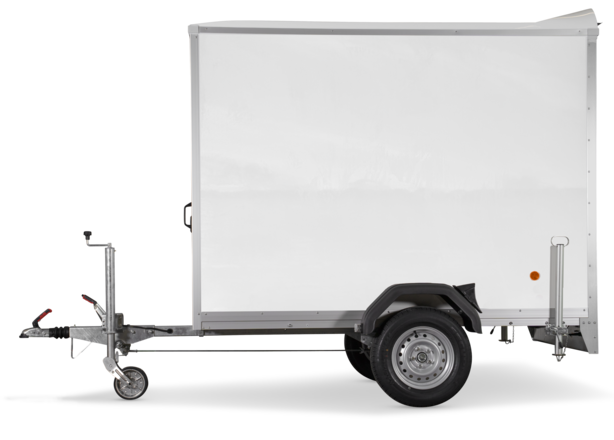 Böckmann Kofferanhänger Tieflader mit Sandwichbordwänden KT-SW 2513/135 M.