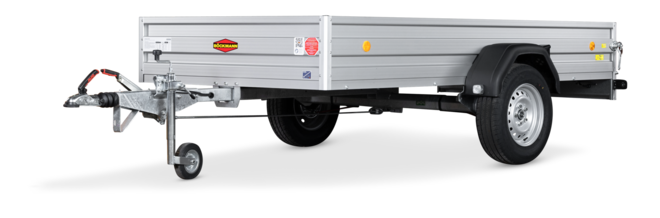 Der Böckmann Tieflader Einachser TL-AL 3015/135.