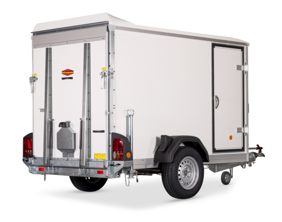 Böckmann Kofferanhänger Einachser, niedrige Verladehöhe KT 2513/135 F.