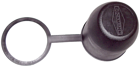 Schutzkappe schwarz mit Haltering für Anhängerkupplung – Kugelabdeckung mit Böckmann Logo, ideal für Ihren Böckmann Anhänger.