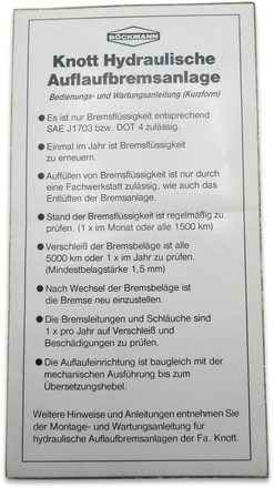 Betriebsanleitung Hydraulische Auflaufbremsanlage von Boeckmann
Betriebsanleitung Hydraulische Auflaufbremsanlage von Böckmann