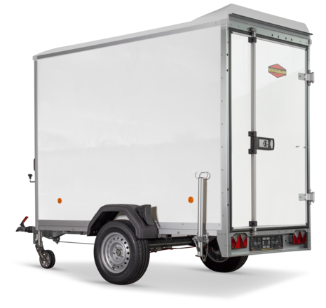 Böckmann Kofferanhänger Tieflader mit Sandwichbordwänden KT-SW 2513/135 M.