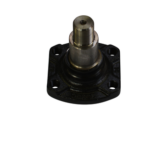 Der Achsstummel am Böckmann Anhänger verbindet Rad, Bremse und Achse, trägt das Anhängergewicht und ermöglicht die Raddrehung.