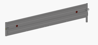 Seitenwand komplett mit Winkelhebelverschluss für 2513 links.
Strinwand klappbar ohne Seitenwandgalerie von Böckmann.