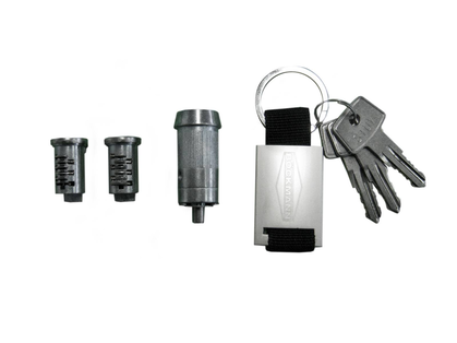 Schließzylinder-Set: 2x Zylinder für Seitentüren, 1x für Auflaufeinrichtung, inkl. 3 Schlüssel – Diebstahlschutz für Anhänger.