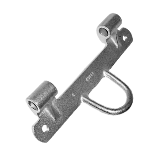 Oberteil für Boxenstange (alte Ausführung) im Böckmann Pferdeanhänger, höhenverstellbar mit Anbindegriff fürs Paniksystem.