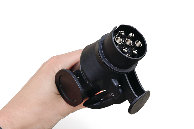 Mini-Adapter 7-polig auf Stecker 13-polig für die Böckmann Pferdeanhänger.