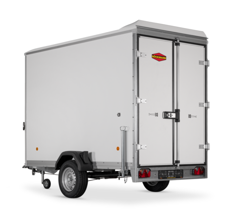 Böckmann Kofferanhänger Tieflader Einachser KT 3015/135 H.