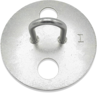 Runder Heunetzhaken mit geschlossenem Haken und 2 Löchern.