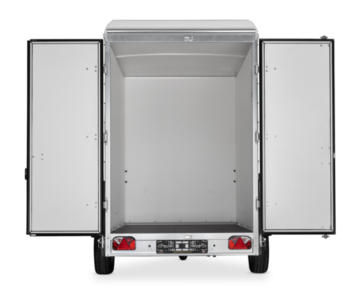 Böckmann Kofferanhänger Tieflader Einachser KT 3015/135 H.