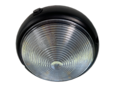 LED-Innenleuchte für Böckmann Pferdeanhänger: weiße und blaue Beleuchtung für optimale Sicht und beruhigendes Licht beim Transport.