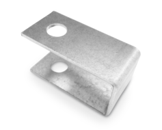 Einstecktasche aus Stahl mit Loch zur Befestigung am Spriegelgestell.

Maße:25 mm x 54 mm x 2 mm