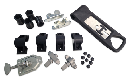öckmann Nachrüstsatz für Vierkant-Drehstangenverschluss  ohne Schließzylinder, passend für viele Kofferanhänger.