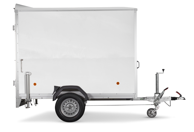 Böckmann Kofferanhänger Tieflader mit Sandwichbordwänden KT-SW 2513/135 M.