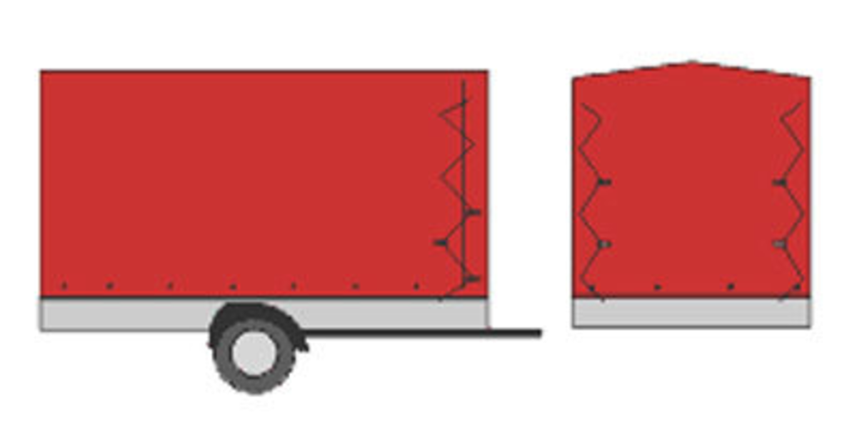 tarpaulin labelling, full marking, 2 sides