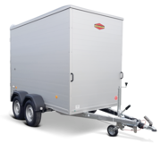 Böckmann KT-AL- Deichsel rechts Tieflader Tandem aus Aluminium.
Kofferanhaenger Tandem aus Aluminium