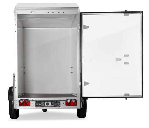 Böckmann Kofferanhänger Tieflader mit Sandwichbordwänden KT-SW 2513/135 M.