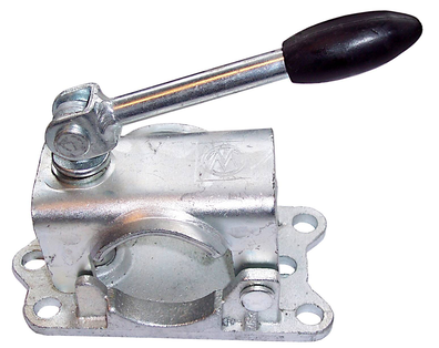 Böckmann Klemmhalterung für Stützräder mit einem Durchmesser von 48 mm und langem Hebel.