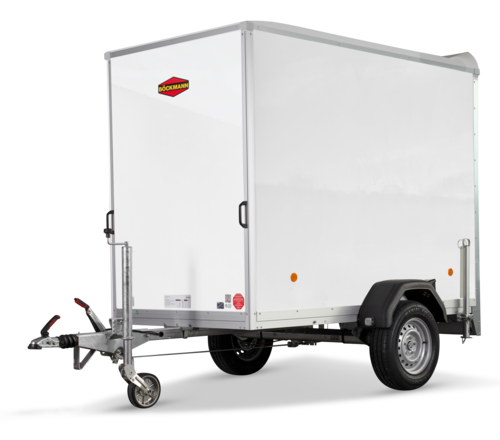 Böckmann Kofferanhänger Tieflader mit Sandwichbordwänden KT-SW 2513/135 M.